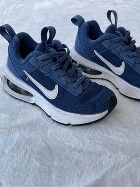 Nike Air Max INTRLK Lite Blue Sneakers Pull-On Shoes DH9394-400 Boys 12.5C